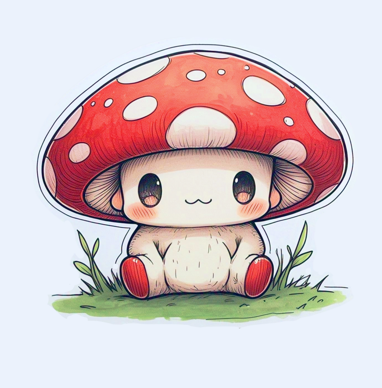 Buddy Mushroom Sticker