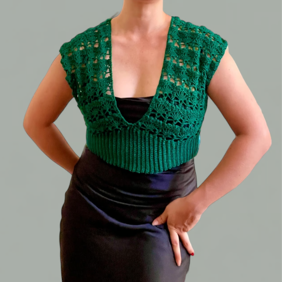Forest Green V-Crop