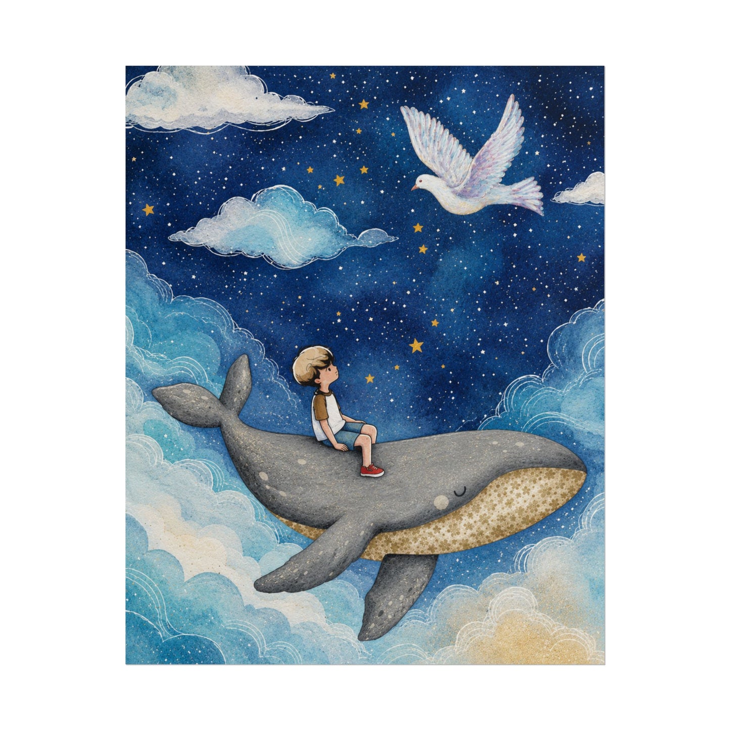 Dream Whale Art Print