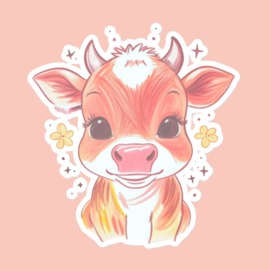 Cutie Calf Sticker