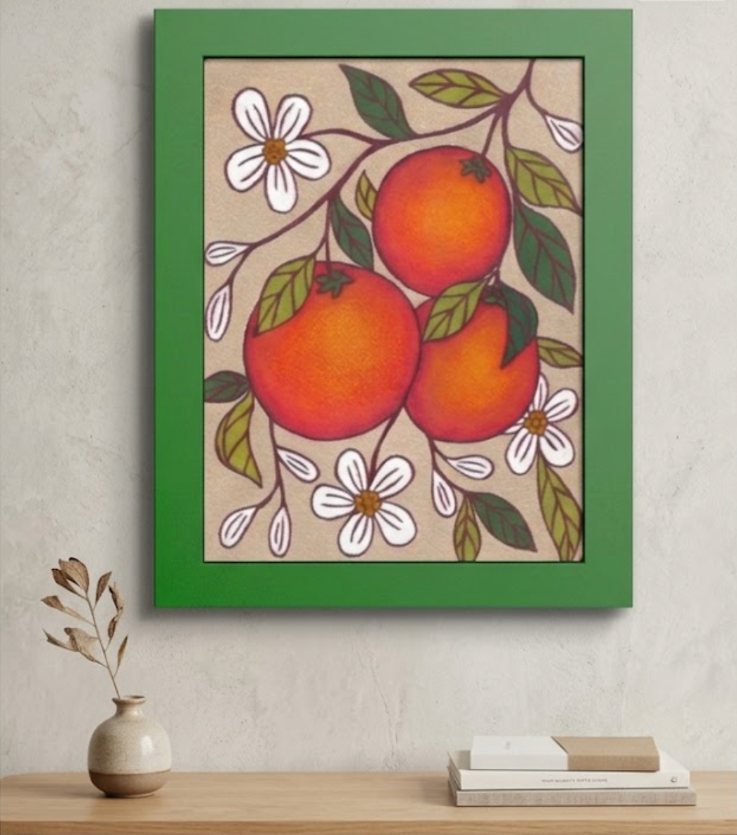 Orange You Glad — Framed Art Print