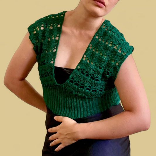 Forest Green V-Crop